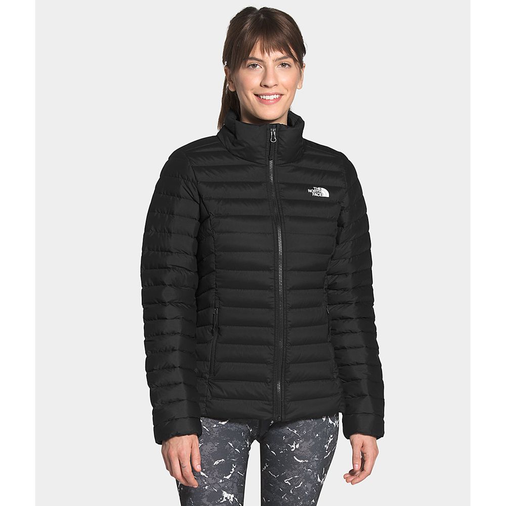 The North Face Winter Jacket Womens Australia - The North Face Stretch Black Packable/Stowable (HKQ-